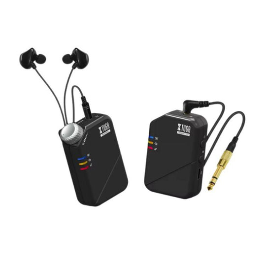 XTUGA J02S 2.4G Mini Wireless In-Ear Stereo Monitor System TX & RX(Black)