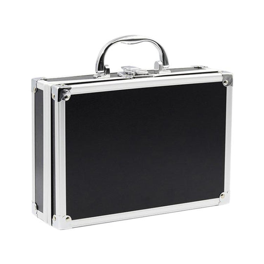 Aluminum Alloy Multifunctional Household Portable Tool Box(Black)