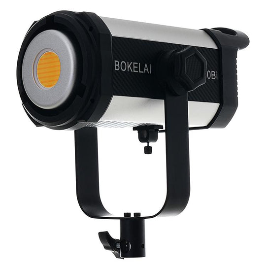BOKELAI BK-300Bi 300W 2700K-6500K Dual Color Temperature LED Video Fill Light with Remote Control, UK Plug(White)