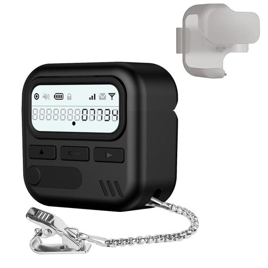 For AirPods Pro 2 / 1 XDcase Retro Pager Design PC Hybrid TPU Earbuds Case(Black)