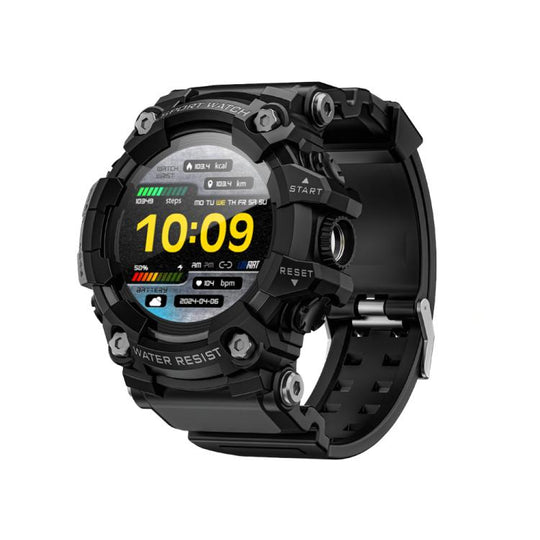 LOKMAT ATTACK T Rugged Smart Watch, 1.32 inch, BT Call, SOS, Pedometer, Sleep Tracking, Heart Rate, Blood Pressure, Blood Oxygen(Black)