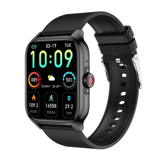 QX15 1.85-inch TFT Display Smart Sports Watch Built-in Heart Rate Monitor(Black)