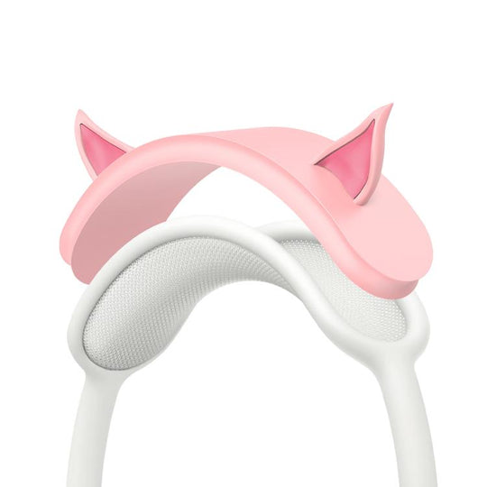 For AirPods Max XDcase Elf Ear Silicone Headband Decorative Cover(Pink)