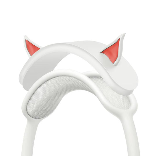 For AirPods Max XDcase Elf Ear Silicone Headband Decorative Cover(White)