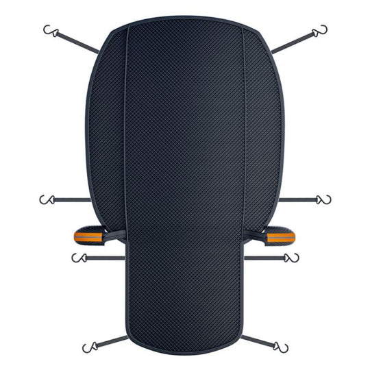 SUITU ST-3961 Thickened Oxford Fabric Magnetic Snow and Sun Protection Full Car Cover, Large Size 520 x 235cm(Black Orange)