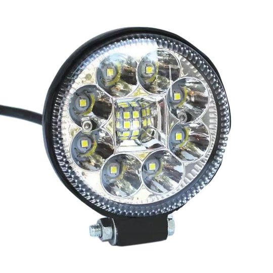 DC12-80V 3 inch Round Motorcycle High-intensity Ultra-bright LED Spotlight(Black)