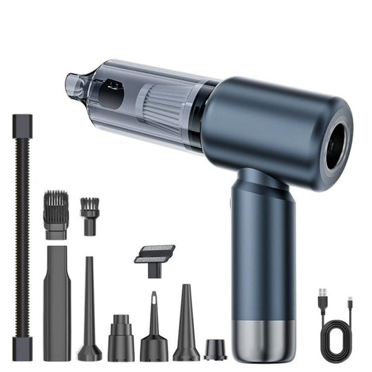 SUITU ST-6103BPlus 6000mAh Small Handheld Blow Suction Combo Car Vacuum Cleaner(Metal Gray Silver)