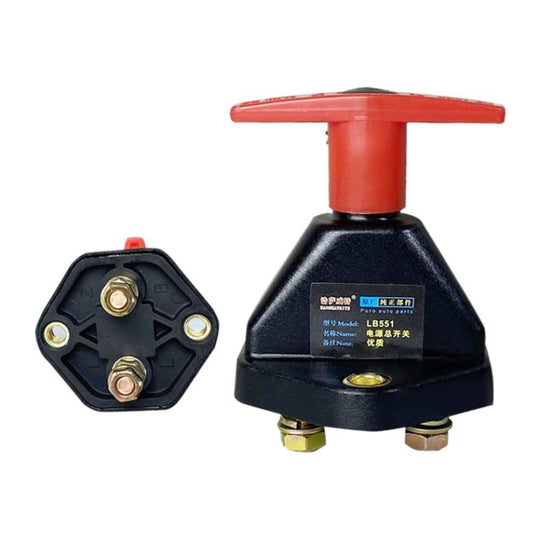 12V-24V Car Mechanical Pure Copper Battery Disconnect Switch(Black Red)