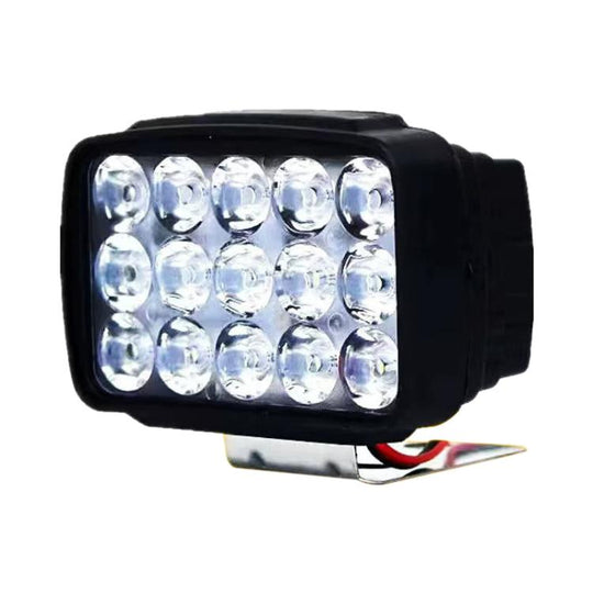 DC 12V-80V LED Super Bright Headlight Beam Driving Light for Electric Vehicle, Tractor, ATV/UTV, Type:15-LEDs Single Light