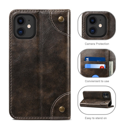 For iPhone 12 Pro Max Baroque Simple Horizontal Flip Leather Case with Holder & Card Slots & Wallet(Black) - iPhone 12 Pro Max Cases by buy2fix | Online Shopping UK | buy2fix