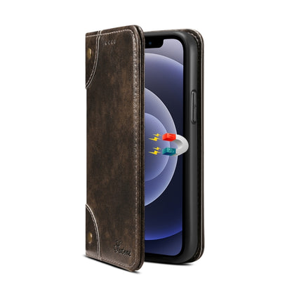 For iPhone 12 Pro Max Baroque Simple Horizontal Flip Leather Case with Holder & Card Slots & Wallet(Black) - iPhone 12 Pro Max Cases by buy2fix | Online Shopping UK | buy2fix