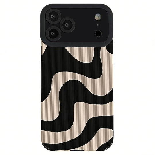 For iPhone 17 Pro Max Leather-Textured TPU Phone Case(Zebra Pattern)