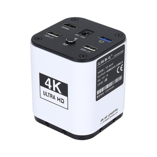TAIDA TD-4KAF 60FPS CCD Edge Detection 4K Industry Microscope Camera, Plug:EU Plug