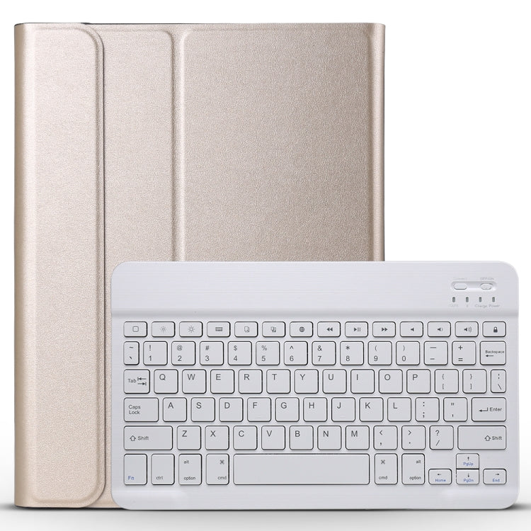 A098 Detachable Ultra-thin ABS Bluetooth Keyboard Tablet Case for iPad Air 4 / Air 5 / Pro 11 inch 2022 / 2021 / 2020 / 2018, with Stand(Gold) - For iPad Air by buy2fix | Online Shopping UK | buy2fix