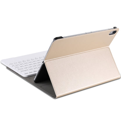 A098 Detachable Ultra-thin ABS Bluetooth Keyboard Tablet Case for iPad Air 4 / Air 5 / Pro 11 inch 2022 / 2021 / 2020 / 2018, with Stand(Gold) - For iPad Air by buy2fix | Online Shopping UK | buy2fix