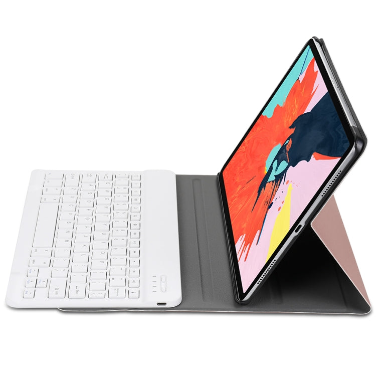 A098 Detachable Ultra-thin ABS Bluetooth Keyboard Tablet Case For iPad Air 4 / Air 5 / Pro 11 inch 2022 / 2021 / 2020 / 2018 , with Stand(Rose Gold) - For iPad Air by buy2fix | Online Shopping UK | buy2fix