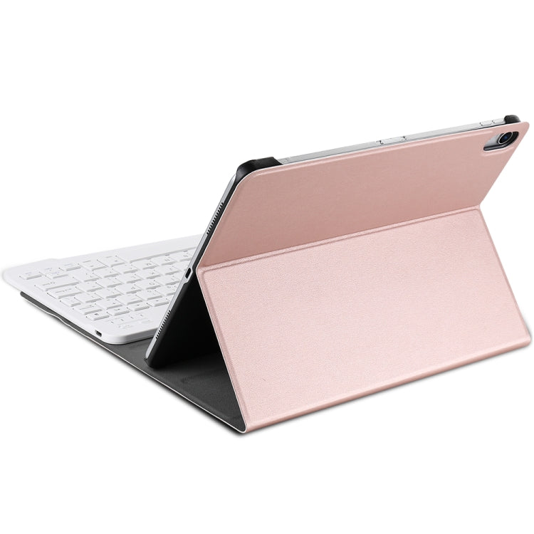 A098 Detachable Ultra-thin ABS Bluetooth Keyboard Tablet Case For iPad Air 4 / Air 5 / Pro 11 inch 2022 / 2021 / 2020 / 2018 , with Stand(Rose Gold) - For iPad Air by buy2fix | Online Shopping UK | buy2fix