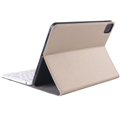 A098B TPU Detachable Ultra-thin Bluetooth Keyboard Tablet Case for iPad Air 11 2024 / 2025 / Air 4 10.9 inch 2020, with Stand & Pen Slot(Gold) - For iPad Air by buy2fix | Online Shopping UK | buy2fix