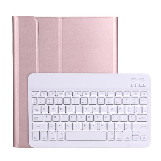 A098B TPU Detachable Ultra-thin Bluetooth Keyboard Tablet Case for iPad Air 11 2024 / 2025 / Air 4 10.9 inch 2020, with Stand & Pen Slot(Rose Gold) - For iPad Air by buy2fix | Online Shopping UK | buy2fix