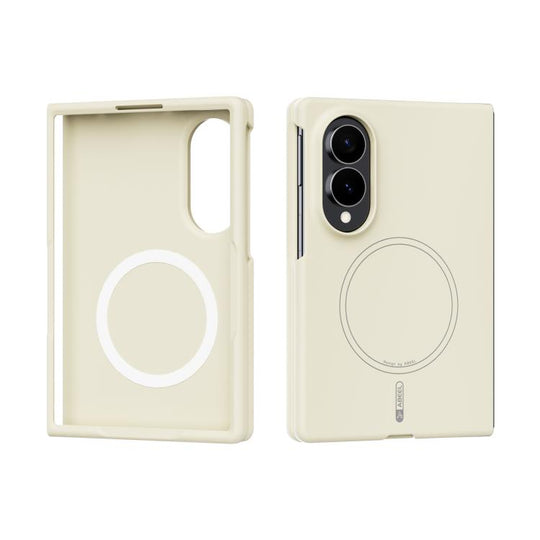 For Galaxy Z Fold8 5G ABEEL Skin-friendly Feel Magsafe PC Phone Case(Yellow)