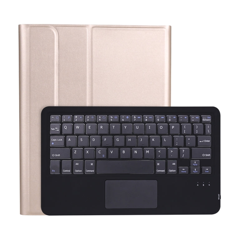 A098B-A Detachable ABS Ultra-thin Bluetooth Keyboard + TPU Tablet Case for iPad Air 11 2024 / 2025 / Air 4 10.9 inch 2020, with Stand & Pen Slot & Touch(Gold) - For iPad Air by buy2fix | Online Shopping UK | buy2fix
