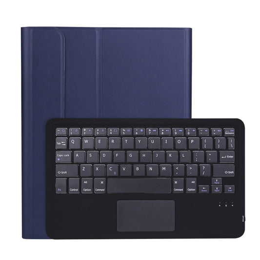 A098B-A Detachable ABS Ultra-thin Bluetooth Keyboard + TPU Tablet Case for iPad Air 11 2024 / 2025 / Air 4 10.9 inch 2020, with Stand & Pen Slot & Touch(Dark Blue) - For iPad Air by buy2fix | Online Shopping UK | buy2fix