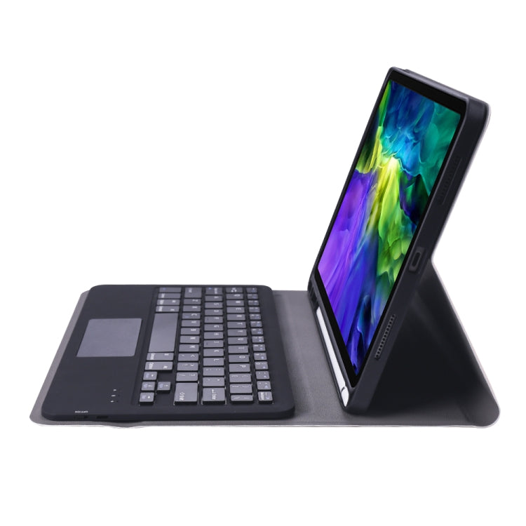 A098B-A Detachable ABS Ultra-thin Bluetooth Keyboard + TPU Tablet Case for iPad Air 11 2024 / 2025 / Air 4 10.9 inch 2020, with Stand & Pen Slot & Touch(Rose Gold) - For iPad Air by buy2fix | Online Shopping UK | buy2fix