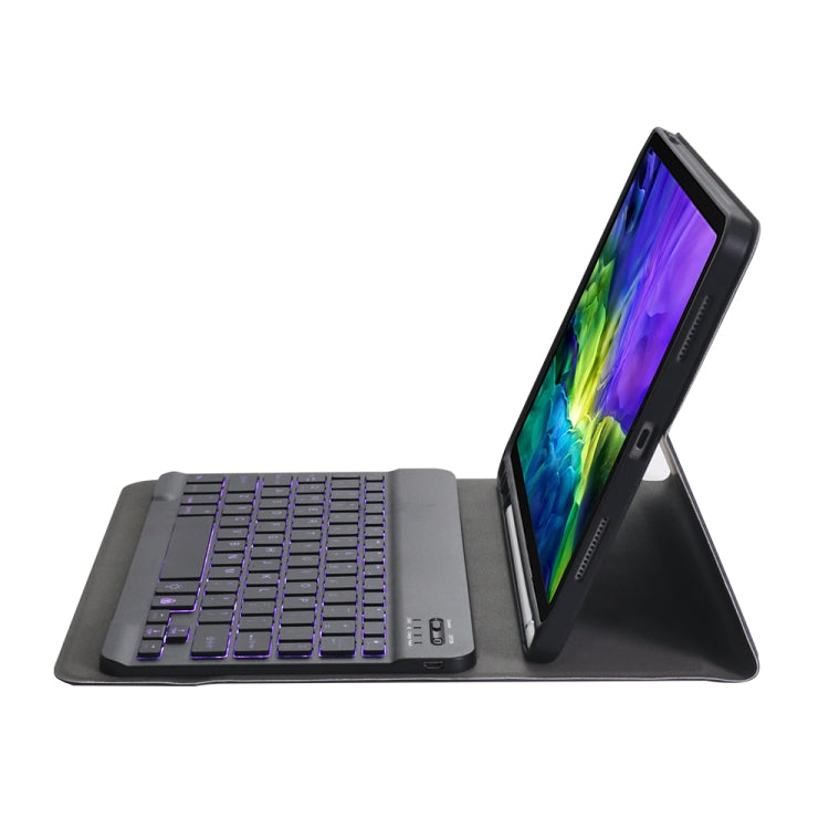 A098BS Detachable Ultra-thin Backlight Bluetooth Keyboard Tablet Case for iPad Air 11 2024 / 2025 / Air 4 10.9 inch 2020, with Stand & Pen Slot(Black) - For iPad Air by buy2fix | Online Shopping UK | buy2fix