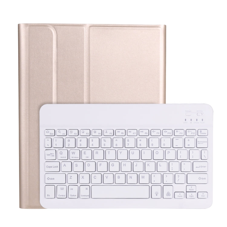 A098BS Detachable Ultra-thin Backlight Bluetooth Keyboard Tablet Case for iPad Air 11 2024 / 2025 / Air 4 10.9 inch 2020, with Stand & Pen Slot(Gold) - For iPad Air by buy2fix | Online Shopping UK | buy2fix