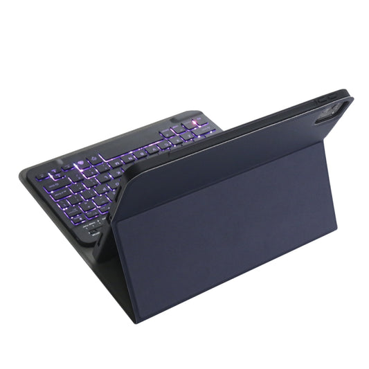 A098BS Detachable Ultra-thin Backlight Bluetooth Keyboard Tablet Case for iPad Air 11 2024 / 2025 / Air 4 10.9 inch 2020, with Stand & Pen Slot(Dark Blue) - For iPad Air by buy2fix | Online Shopping UK | buy2fix