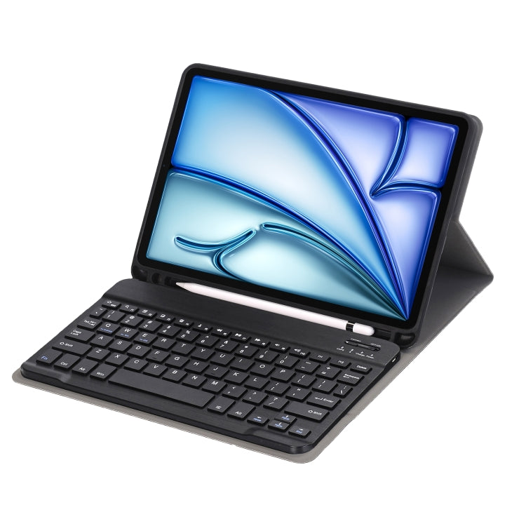 For iPad Air 11 2024 / 2025 / Air 4 2020 / Air 5 2022 A098B Detachable ABS Ultra-thin Candy Colors Bluetooth Keyboard Tablet Case with Stand & Pen Slot(Black) - For iPad Air by buy2fix | Online Shopping UK | buy2fix