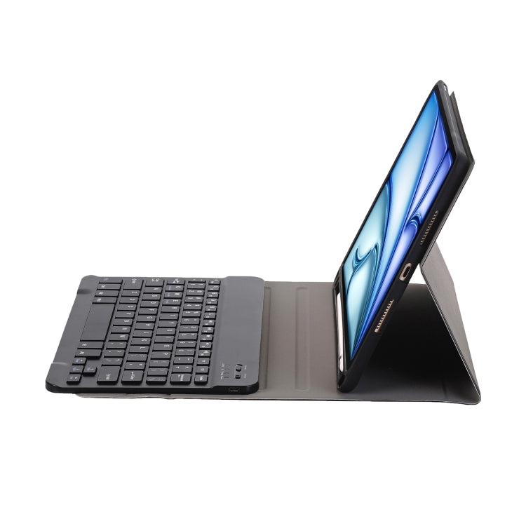 For iPad Air 11 2024 / 2025 / Air 4 2020 / Air 5 2022 A098B Detachable ABS Ultra-thin Candy Colors Bluetooth Keyboard Tablet Case with Stand & Pen Slot(Black) - For iPad Air by buy2fix | Online Shopping UK | buy2fix