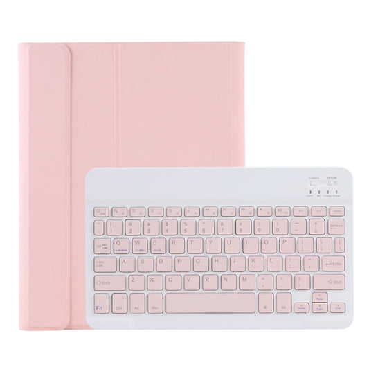 For iPad Air 11 2024 / 2025 / Air 4 2020 / Air 5 2022 A098B Detachable ABS Ultra-thin Candy Colors Bluetooth Keyboard Tablet Case with Stand & Pen Slot(Pink) - For iPad Air by buy2fix | Online Shopping UK | buy2fix