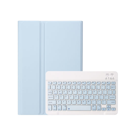 For iPad Air 11 2024 / 2025 / Air 4 2020 / Air 5 2022 A098B Detachable ABS Ultra-thin Candy Colors Bluetooth Keyboard Tablet Case with Stand & Pen Slot(Light Blue) - For iPad Air by buy2fix | Online Shopping UK | buy2fix