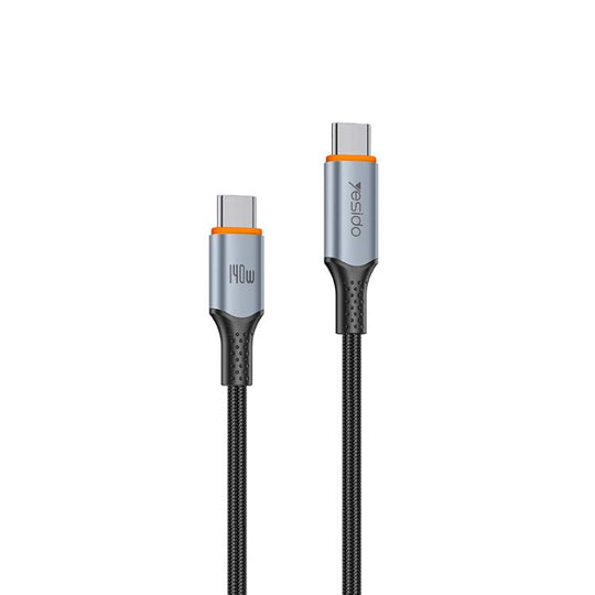 Yesido CA212 140W Type-C to Type-C Super Fast Charging Data Cable, Length: 1.2m(Blue Grey)