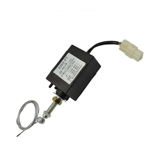 Normally Open Type NO 12V Diesel Engine Flame Out Device Engine Stop Solenoid Valve XHQ-PT Power Off Pull Type Flameout Magnetic Valve
