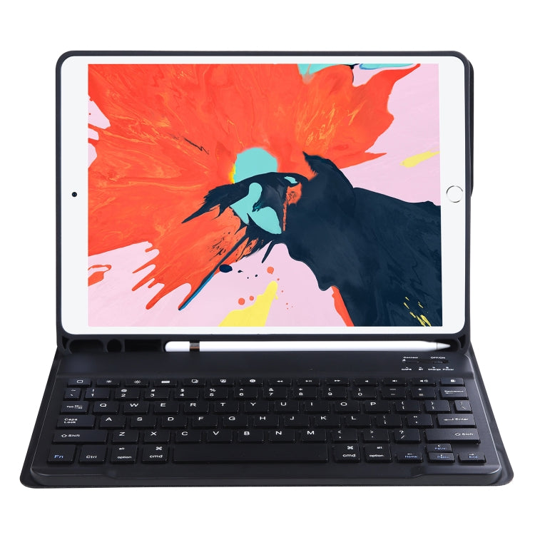T098B Integrated Ultra-thin Candy Colors Bluetooth Keyboard Tablet Case for  iPad Air 11 2024 / 2025 / Air 4 10.9 inch 2020, with Stand & Pen Slot(Black) - For iPad Air by buy2fix | Online Shopping UK | buy2fix