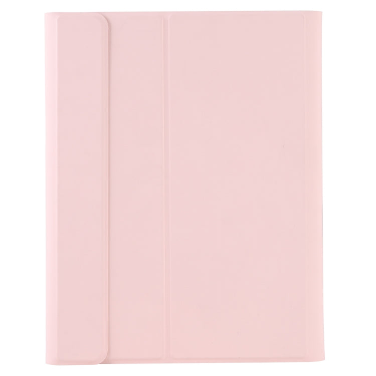 T098B Integrated Ultra-thin Candy Colors Bluetooth Keyboard Tablet Case for  iPad Air 11 2024 / 2025 / Air 4 10.9 inch 2020, with Stand & Pen Slot(Pink) - For iPad Air by buy2fix | Online Shopping UK | buy2fix