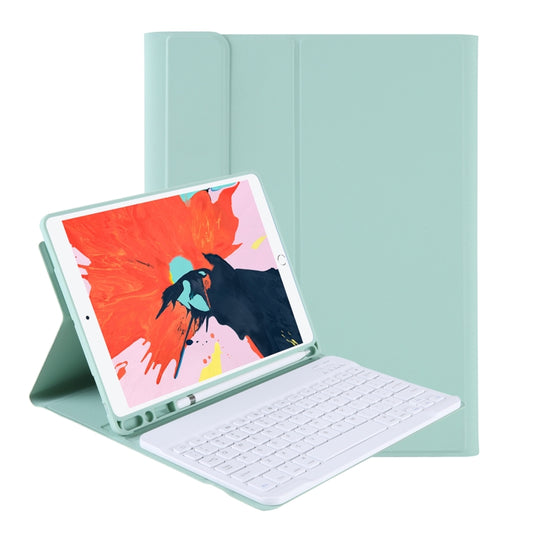 T098B Integrated Ultra-thin Candy Colors Bluetooth Keyboard Tablet Case for  iPad Air 11 2024 / 2025 / Air 4 10.9 inch 2020, with Stand & Pen Slot(Light Green) - For iPad Air by buy2fix | Online Shopping UK | buy2fix