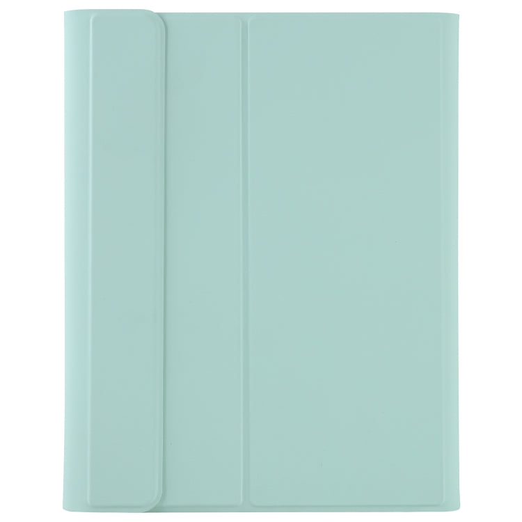T098B Integrated Ultra-thin Candy Colors Bluetooth Keyboard Tablet Case for  iPad Air 11 2024 / 2025 / Air 4 10.9 inch 2020, with Stand & Pen Slot(Light Green) - For iPad Air by buy2fix | Online Shopping UK | buy2fix