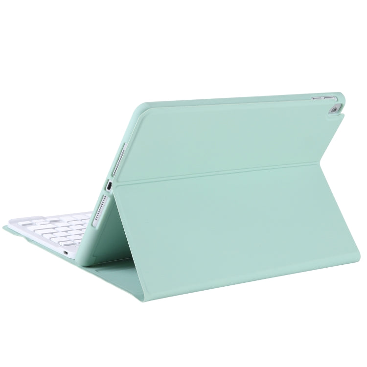 T098B Integrated Ultra-thin Candy Colors Bluetooth Keyboard Tablet Case for  iPad Air 11 2024 / 2025 / Air 4 10.9 inch 2020, with Stand & Pen Slot(Light Green) - For iPad Air by buy2fix | Online Shopping UK | buy2fix