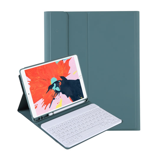 T098B Integrated Ultra-thin Candy Colors Bluetooth Keyboard Tablet Case for  iPad Air 11 2024 / 2025 / Air 4 10.9 inch 2020, with Stand & Pen Slot(Dark Green) - For iPad Air by buy2fix | Online Shopping UK | buy2fix