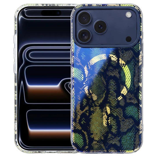 For iPhone 18 Pro Max / 17 Pro Max IMD Blue Light Jungle Series Magnetic Phone Case(Shadow Phantom)