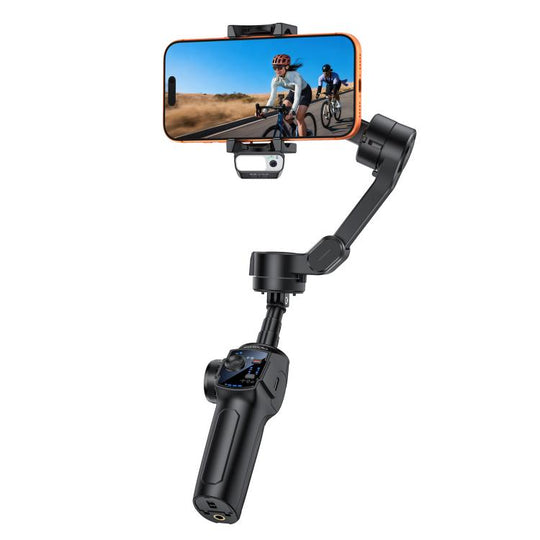 Yesido SF32 Pro Telescopic 3-Axis Gimbal Selfie Stick with AI Module(Black)