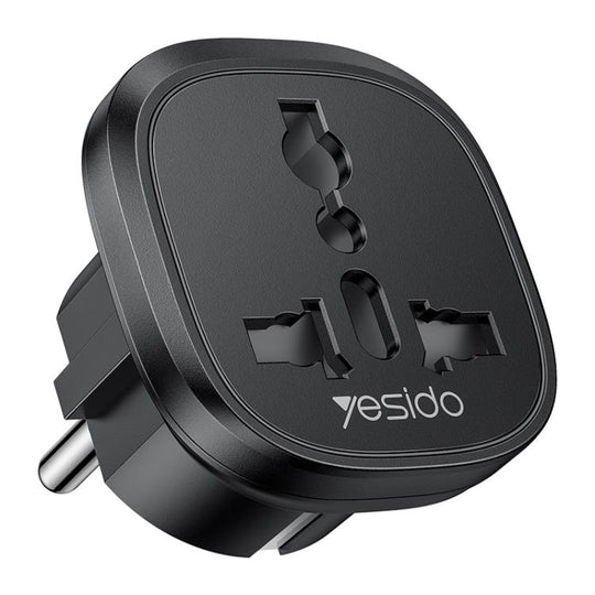 Yesido MC44 EU Plug Converter Travel Universal Adapter(Black)