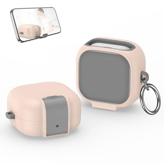 For Samsung Galaxy Buds4 / 4 Pro XDcase Armor Full-body Earphone Case with Hook & Security Lock(Pink)