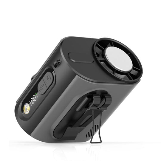 M376 Ice Compress Waist-Hung High Speed Mini Fan 3600mAh Battery(Grey)