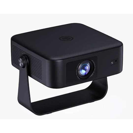 A53 1080P 300ANSI LCD Display Smart Projector, 1GB+8GB, Auto Focus, Plug:EU Plug(Black)