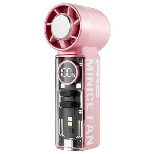 K824 Concentrated Wind Turbine Handheld Mini High Speed Fan(Pink)