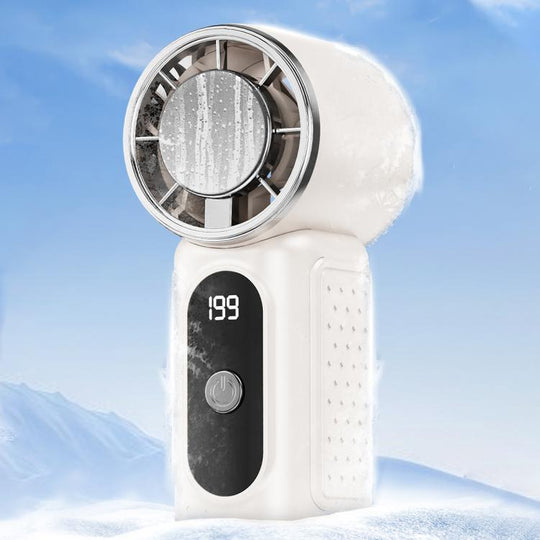 M69 Turbocharged Mini Handheld Cooling Fan(Beige)